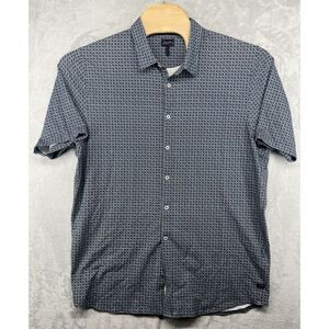 Good Man Brand Multicolor‎ Geometric Button Down Short Sleeve Shirt Men's 2XL